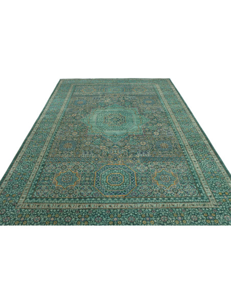 Tappeto Mamlouk Pakistan 201x308 Verde Petrolio