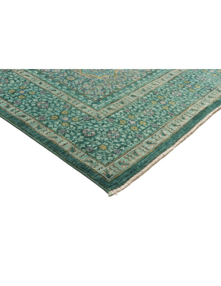 Tappeto Mamlouk Pakistan 201x308 Verde Petrolio