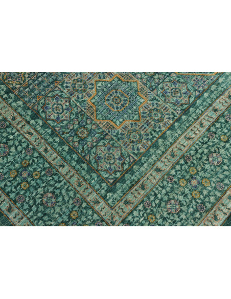 Tappeto Mamlouk Pakistan 201x308 Verde Petrolio