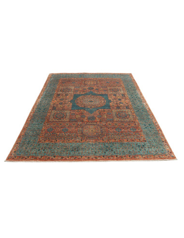 Tappeto Mamlouk Pakistan 175x237 Blu Petrolio T