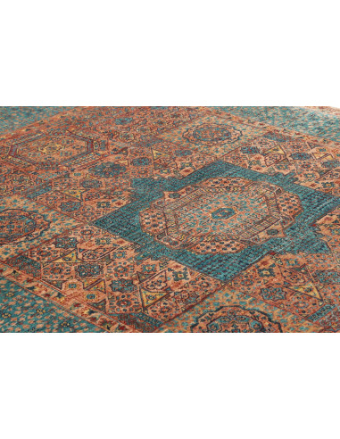 Tappeto Mamlouk Pakistan 175x237 Blu Petrolio T