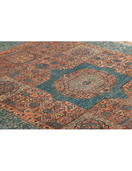 Tappeto Mamlouk Pakistan 175x237 Blu Petrolio T