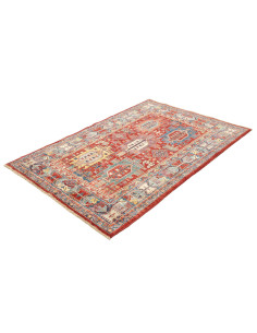 Tappeto Tribal Pakistan 120x180 Rosso Bordeaux 2