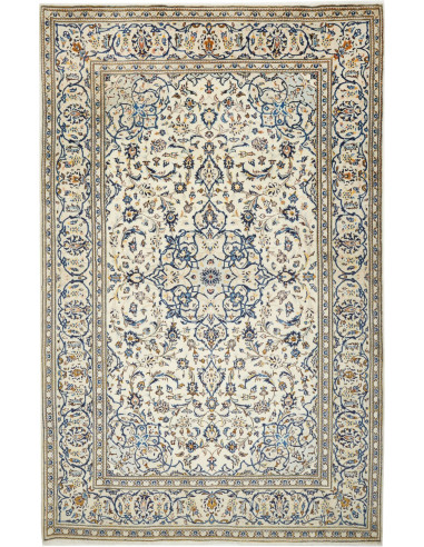 Tappeto Kashan Persia bianco grigio 193x308