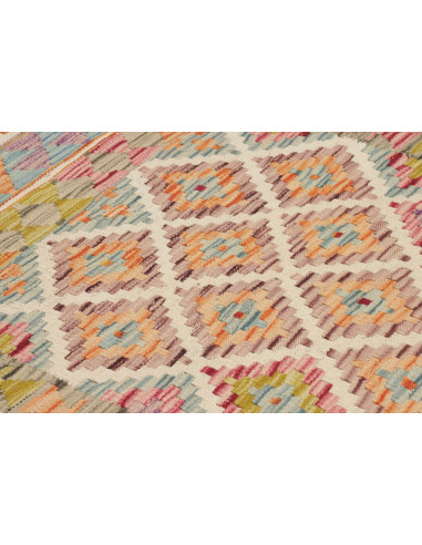 Kilim 102x204 Cm Kilim, Afghanistan, Lana Cardata A Mano,