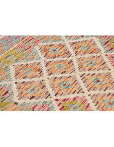 Kilim 102x204 Cm Kilim, Afghanistan, Hand-carded Wool,