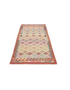 Kilim 101x190 Cm Kilim Afghanistan Hand-carded Wool (warp: 2