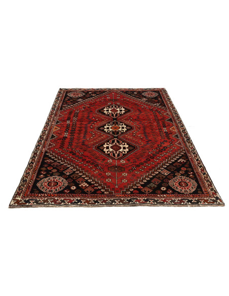 Shiraz 172x267 Cm Shiraz, Persia, Lana Cardata A Mano,