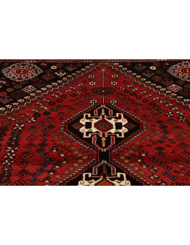 Shiraz 172x267 Cm Shiraz, Persia, Lana Cardata A Mano,
