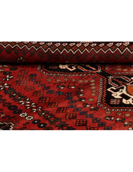 Shiraz 172x267 Cm Shiraz, Persia, Lana Cardata A Mano,
