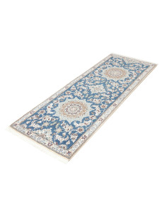Tappeto Nain 9La Persia bianco azzurro 78x203 2