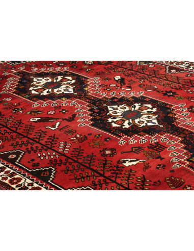 Shiraz 173x259 Cm Shiraz, Persia, Lana Cardata A Mano,