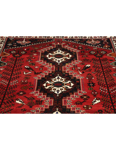 Shiraz 173x259 Cm Shiraz, Persia, Lana Cardata A Mano,