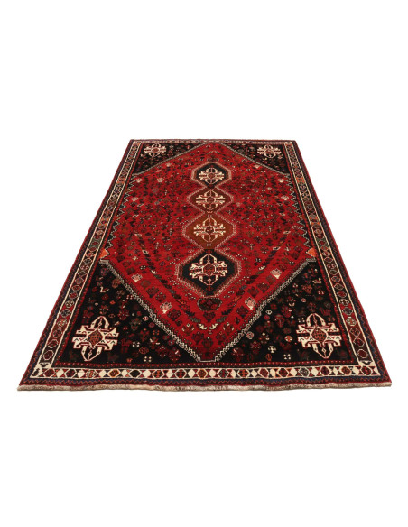 Shiraz 163x275 Cm Shiraz Persia Lana Cardata A Mano Cotone