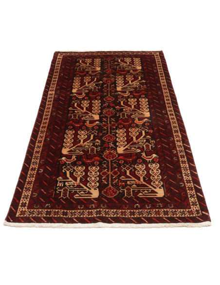 Baluch 102x190 Cm Baluch Persia Hand-carded Wool (warp: