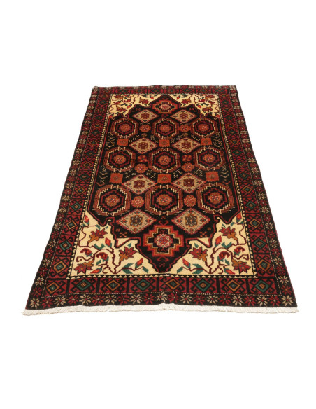 Baluch 104x194 Cm Baluch, Persia, Hand-carded Wool