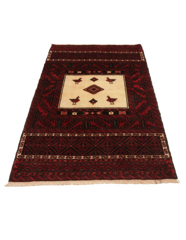 Baluch 110x190 Cm Baluch, Persia, Hand-carded Wool, Cotton