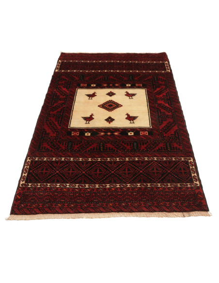 Baluch 110x190 Cm Baluch, Persia, Hand-carded Wool, Cotton