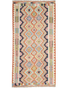 Kilim 101x198 Cm Kilim, Afghanistan, Hand-carded Wool,