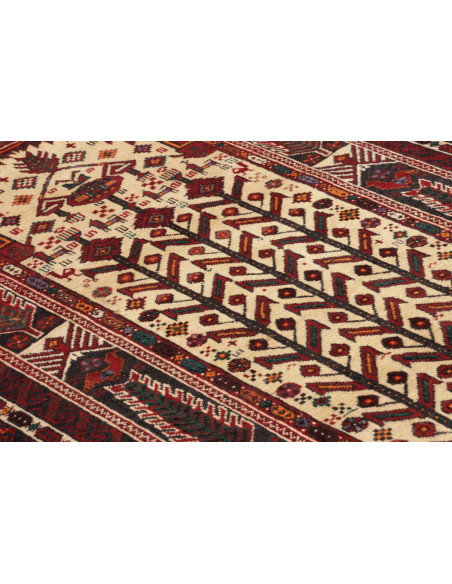 Baluch 108x205 Cm Baluch, Persia, Hand-carded Wool (warp: