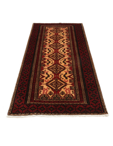 Baluch 100x208 Cm Baluch Persia Lana Cardata A Mano