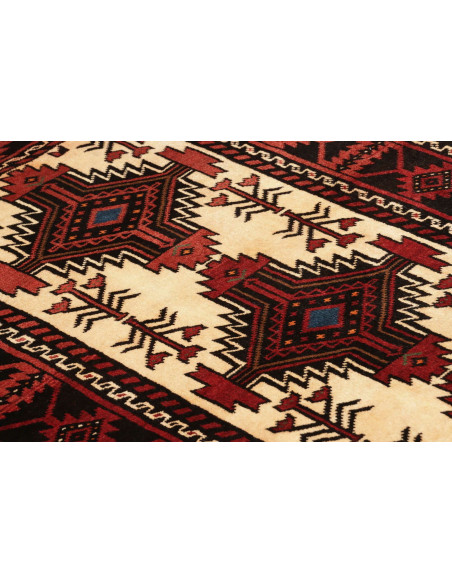 Baluch 96x199 Cm Baluch, Persia, Hand-carded Wool (warp: