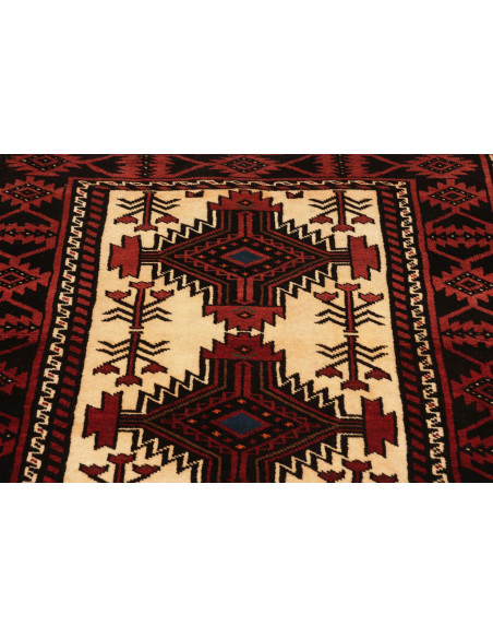 Baluch 96x199 Cm Baluch, Persia, Hand-carded Wool (warp: