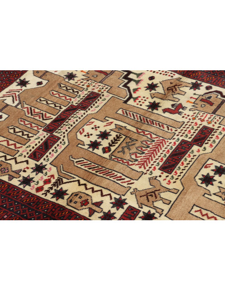 Baluch 92x200 Cm Baluch, Persia, Hand-carded Wool, Cotton,