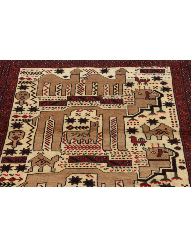Baluch 92x200 Cm Baluch, Persia, Lana Cardata A Mano,