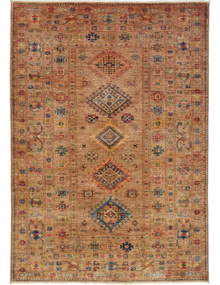 Kazak Fine 149x211 Cm Kazak Fine, Pakistan, Hand-carded Wool