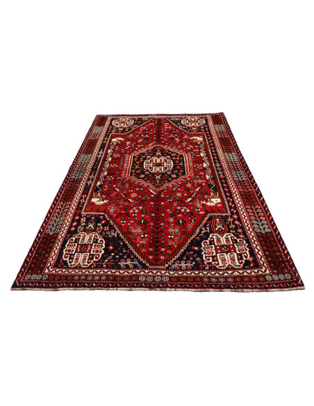Shiraz 160x250 Cm Shiraz Persia Lana Cardata A Mano Cotone