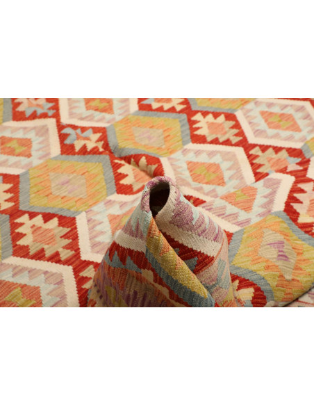 Kilim 197x293 Cm Kilim Afghanistan Lana Cardata A Mano
