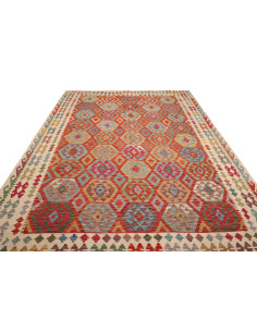 Kilim 253x351 Cm Kilim Afghanistan, Lana Cardata A Mano, 2