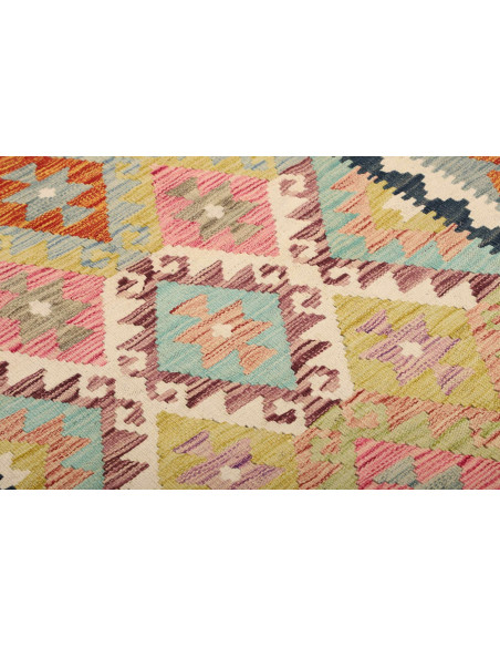 Kilim 98x204 Cm Kilim, Afghanistan, Lana Cardata A Mano