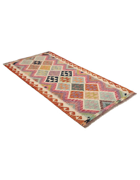 Kilim 101x203 Cm Kilim Afghanistan Hand-carded Wool (warp: