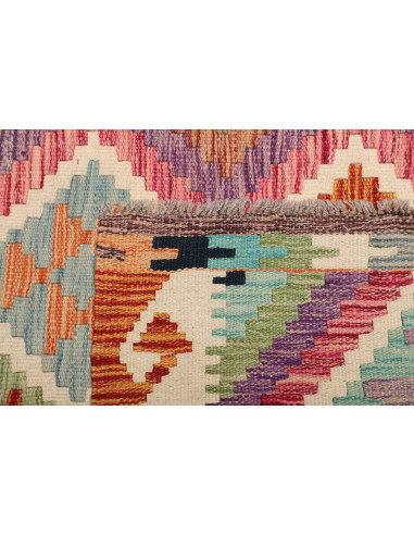 Kilim 101x203 Cm Kilim Afghanistan Hand-carded Wool (warp: