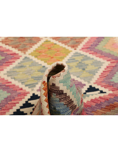 Kilim 101x203 Cm Kilim Afghanistan Hand-carded Wool (warp:
