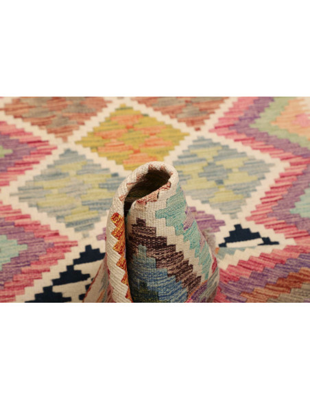 Kilim 101x203 Cm Kilim Afghanistan Hand-carded Wool (warp: