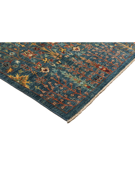 Tappeto Shahi Fine Pakistan 198x299 Blu Petroli