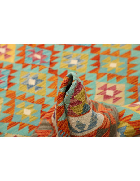 Kilim 156x198 Cm Kilim Afghanistan, Lana Cardata A Mano