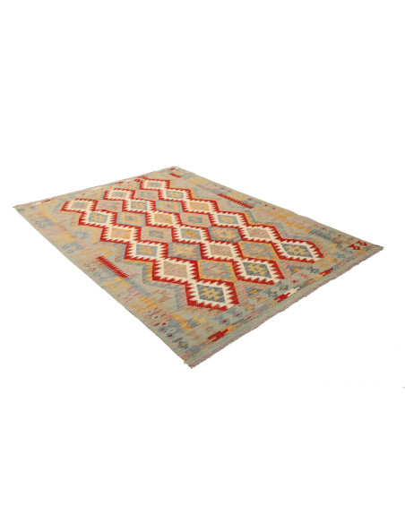 Kilim 150x201 Cm Kilim, Afghanistan, Lana Cardata A Mano
