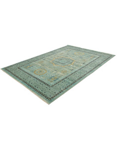Rug Mamlouk Pakistan 207x294 Turquoise Gold 2