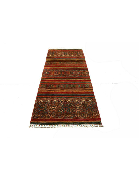 Tappeto Samarkand Pakistan 90x249 Rosso Terraco