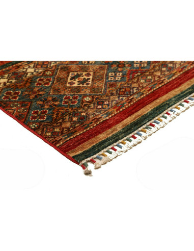 Tappeto Samarkand Pakistan 90x249 Rosso Terraco