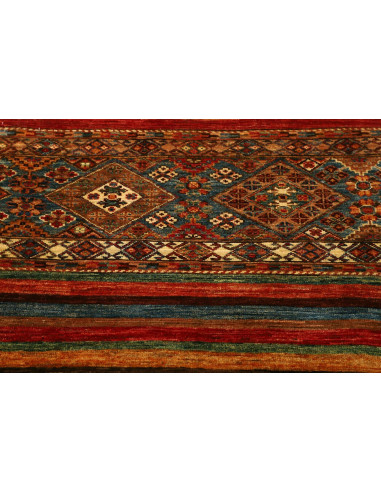 Tappeto Samarkand Pakistan 90x249 Rosso Terraco