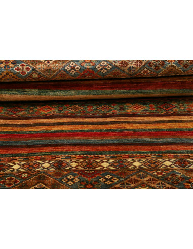 Tappeto Samarkand Pakistan 90x249 Rosso Terraco
