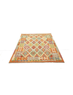 Kilim 147x192 Cm Kilim Afghanistan. Lana Cardata A Mano 2