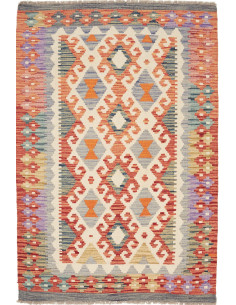 Kilim 102x149 Cm Kilim, Afghanistan, Lana Cardata A Mano