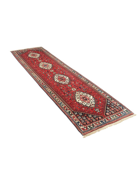 Yalameh 83x308 Cm Yalameh, Persia, Lana Cardata A Mano