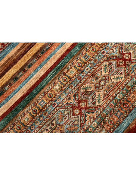 Rug Samarkand Pakistan 206x300 Terracotta Teal